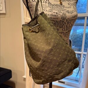 Louis Vuitton Khaki Mini Lin Monogram Betsy Backpack Bag